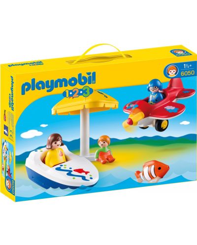Комплект фигурки Playmobil 1.2.3 - Забава на открито - 1