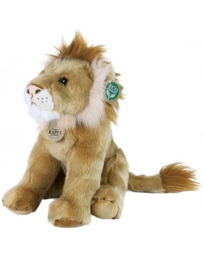 Плюшена играчка Rappa Еко приятели - Лъв, седящ, 30 cm - 1