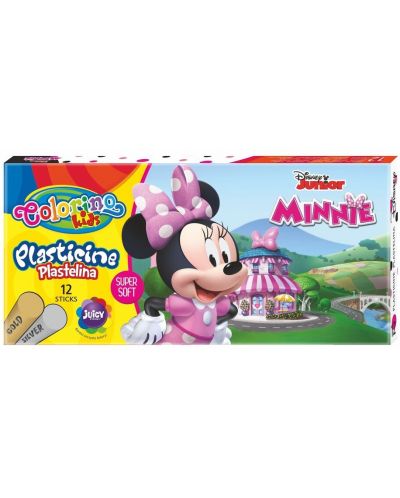 Пластилин Colorino Disney - Junior Minnie, 12 цвята - 1