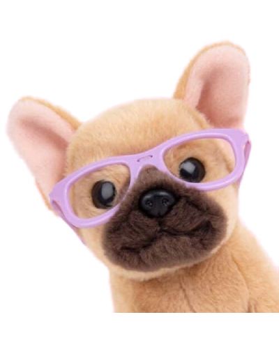 Плюшена играчка Studio Pets - Куче Френски булдог с очила, Фреди - 2