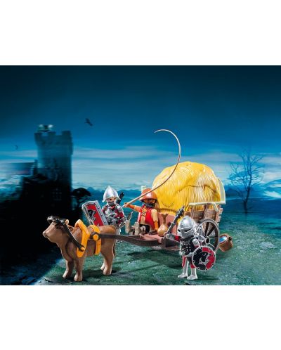 Комплект фигурки Playmobil Knights - Рицари - ястреби с каруца - 3