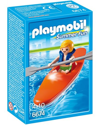 Фигурка Playmobil - Дете с каяк - 1