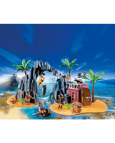 Комплект фигурки Playmobil - Пиратски остров на съкровищата - 4