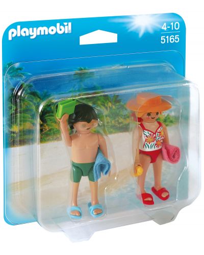 Фигурки Playmobil - Двойка туристи на плажа - 1