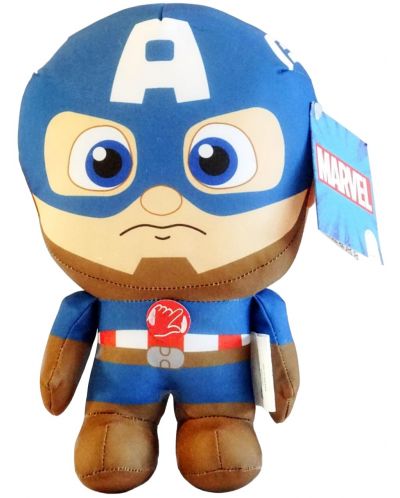 Плюшена фигура Sambro Marvel: Avengers - Captain America (with sound), 28 cm - 1