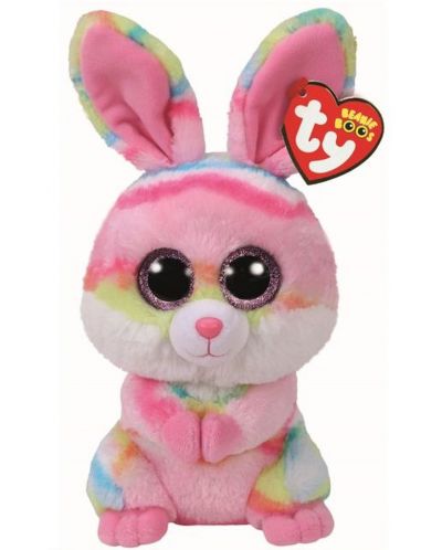 Плюшена играчка TY Toys Beanie Boos - Зайче Lollipop, шарено, 15 cm - 1