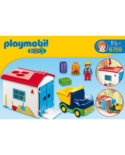 Конструктор Playmobil 1.2.3 - Камион с гараж - 2