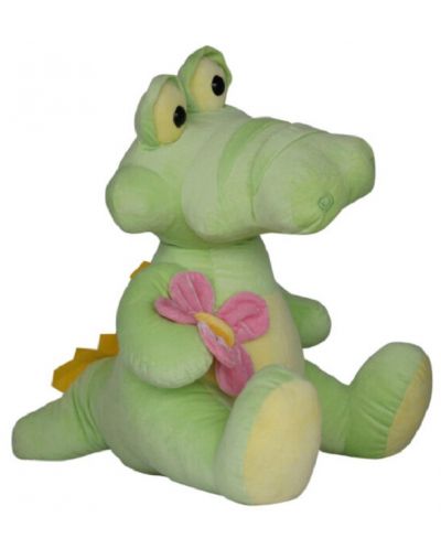 Плюшена играчка Амек Тойс - Крокодил с цвете, 60 сm - 1