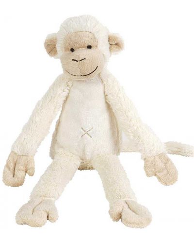 Плюшена играчка Happy Horse - Маймунката Mickey, 32 cm, бяла - 1