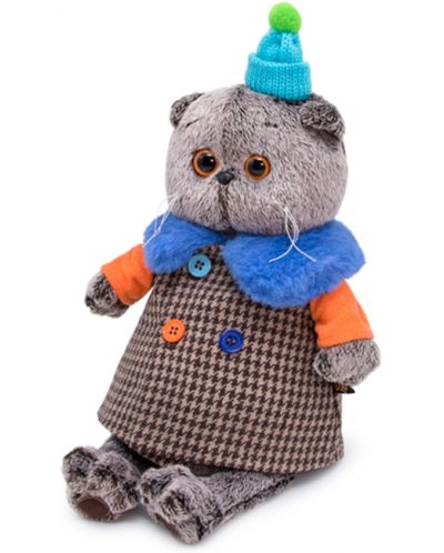 Плюшена играчка Budi Basa - Коте Басик с шарено палтенце, 25 cm - 3