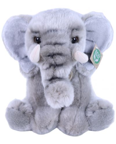 Плюшена играчка Rappa Еко приятели - Слонче, седящо, 27 cm - 1