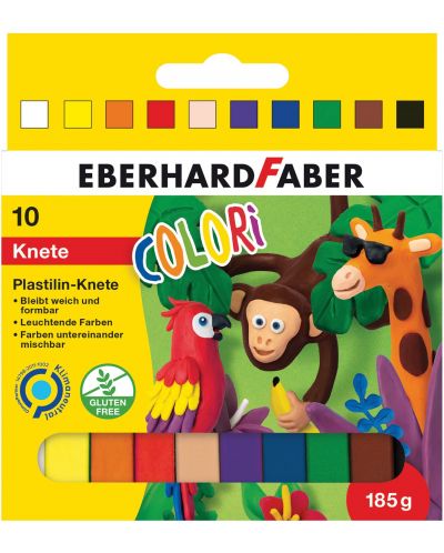 Пластилин Eberhard Faber - 10 цвята - 1