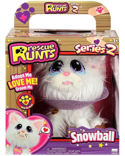 Плюшена играчка Rescue Runts Спаси животинчето - Snowball - 1