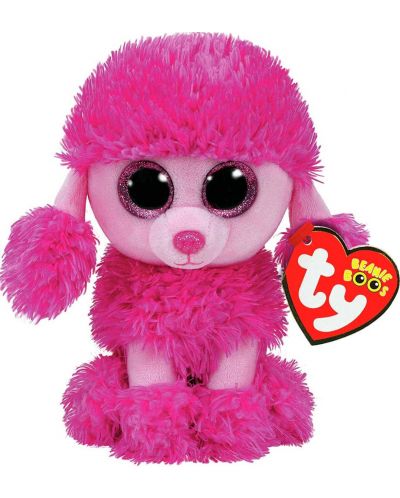 Плюшена играчка TY Toys Beanie Boos - Пудел Patsey, розов, 15 cm - 1