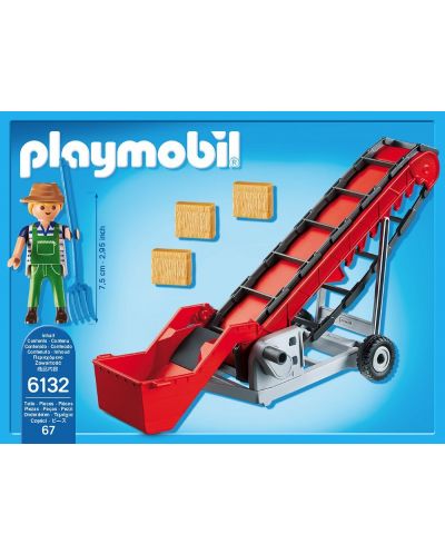 Комплект фигурки  Playmobil Country - Конвейер за балиране на сено - 3