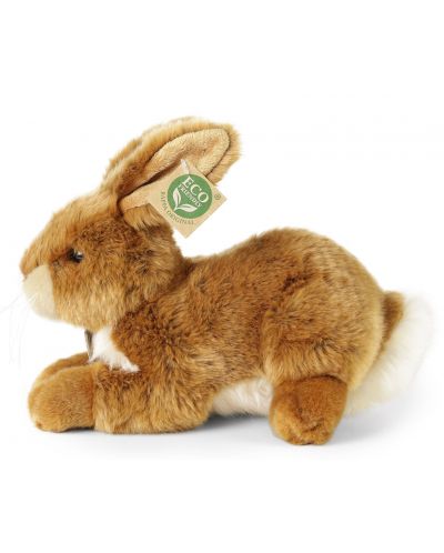 Плюшена играчка Rappa Еко приятели - Зайче, 23 cm, кафяво - 3