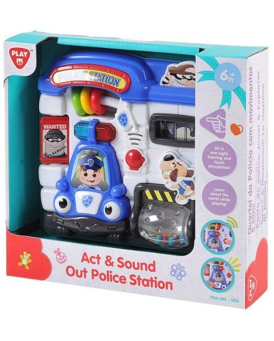 Детска играчка PlayGo - Полицейска станция, със звук и светлини - 1