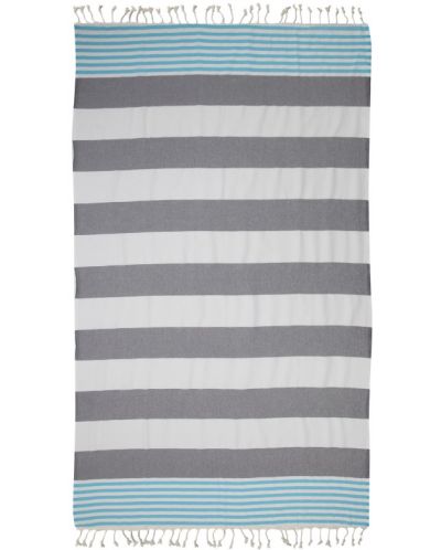 Памучна кърпа в кутия Hello Towels - New, 100 х 180 cm, синьо-сива - 2