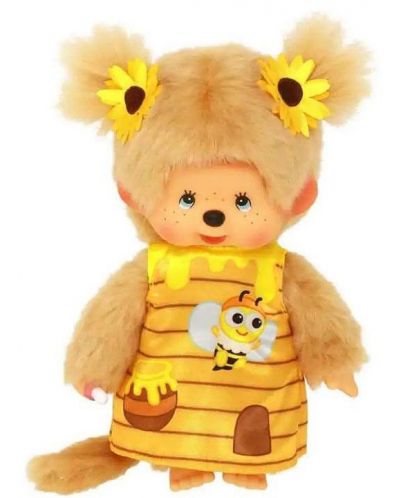 Плюшена играчка Monchhichi - Маймунка, Honey Bee girl 20 cm - 1