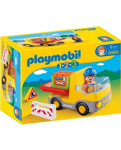 Комплект фигурки Playmobil 1.2.3 - Строителна машина - 3