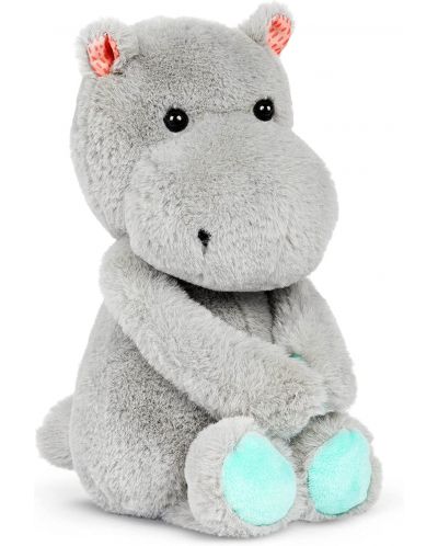 Плюшена играчка Battat - Хипопотам, 30 cm, тъмносив - 1