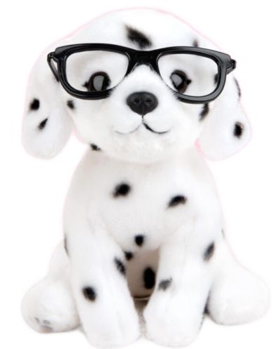 Плюшена играчка Studio Pets - Куче Далматинец с очила, Спот - 1