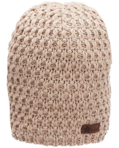 Плетена шапка с поларена подплата - 53 cm, 2-4 г, розова - 1