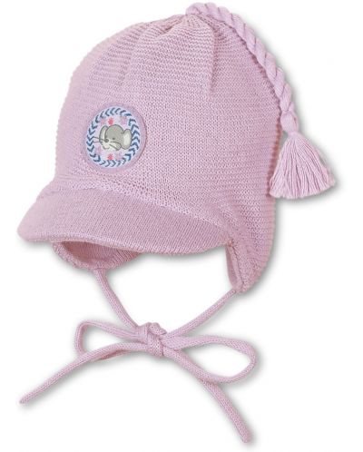 Плетена зимна шапка Sterntaler - За момичета, 47 cm, 9-12 месеца - 1