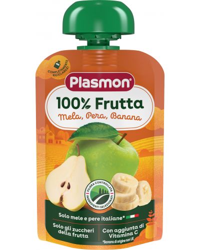 Плодова закуска Plasmon - Микс плодове, 100 g - 1