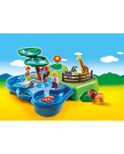 Комплект фигурки Playmobil 1.2.3 - кутия за игра – Зоопарк - 2