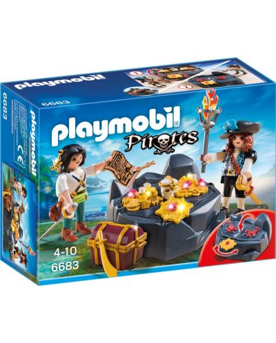 Комплект фигурки Playmobil - Скривалище за съкровище - 1