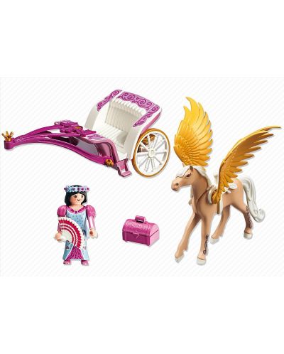 Комплект фигурки Playmobil - Принцеса с каляска и пегас - 4