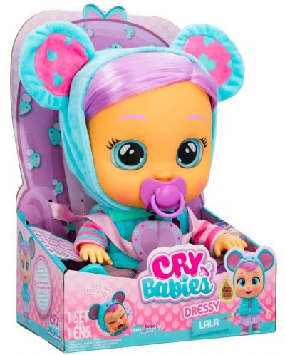 Плачеща кукла със сълзи IMC Toys Cry Babies Dressy - Лала - 5