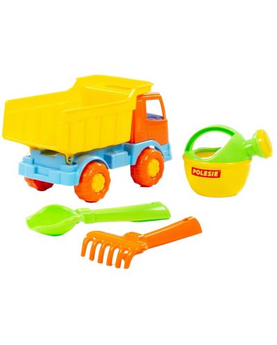 Плажен комплект Polesie Toys - Камион, 4 части, асортимент - 3