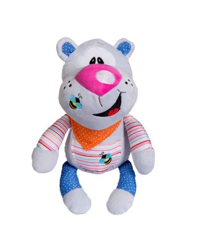 Плюшена играчка с дрънкалка Babyono - Мече