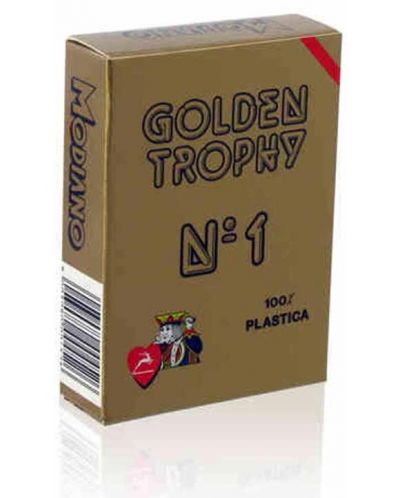 Пластични карти за игра Golden Trophy - червен гръб - 1