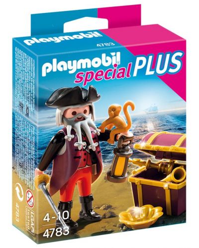 Фигурки Playmobil Special Plus - Пират със съкровище в сандък