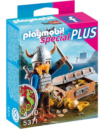 Фигурки Playmobil Special Plus - Викинг със съкровище - 1