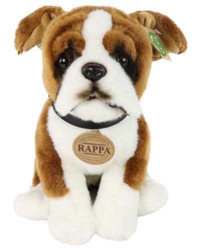 Плюшена играчка Rappa Еко приятели - Куче Боксер, седящ, 27 cm - 1