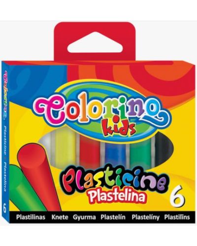 Пластилин Colorino Kids - 6 цвята - 1