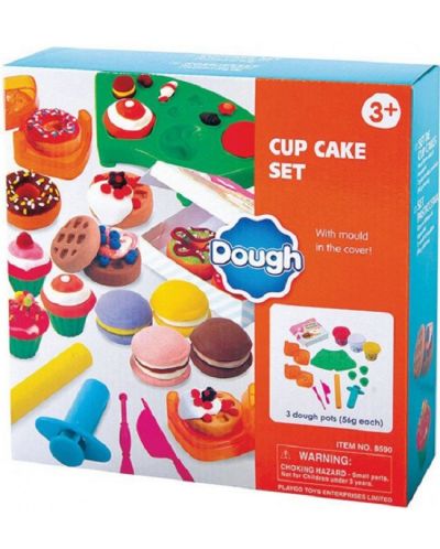 Творчески комплект от пластилин PlayGo Dough - Кексчета - 1