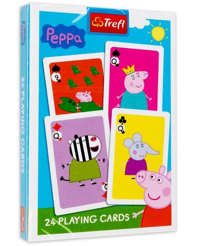 Детски карти за игра Trefl - Прасенцето Пепа - 1
