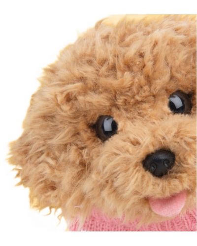 Плюшена играчка Studio Pets - Куче Пудел с блузка, Бисквитка, 23 cm - 2