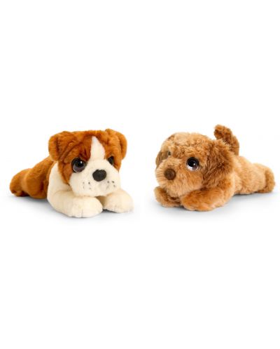 Плюшена играчка Keel Toys - Легнало кученце, 25 cm, асортимент - 5