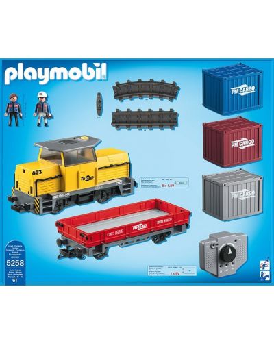Конструктор Playmobil City Action - Товарен влак с дистанционно - 3