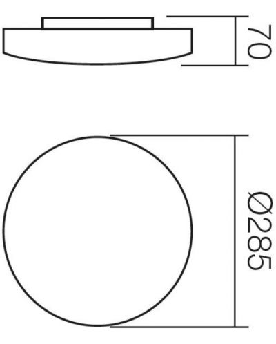 Плафон Smarter - Rondo 05-573, IP20, 240V, Е27, 1x52W, бял - 3