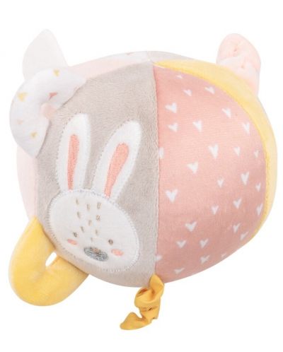 Плюшена играчка KikkaBoo Rabbits in Love - Занимателна топка - 1