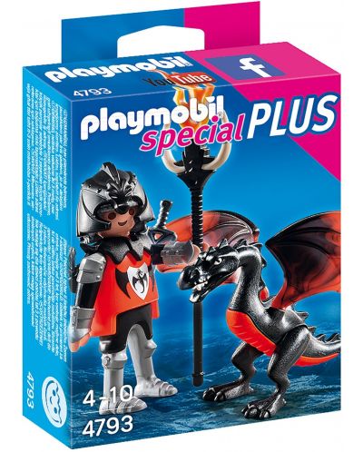Фигурка Playmobil Specials Plus - Рицар с дракон