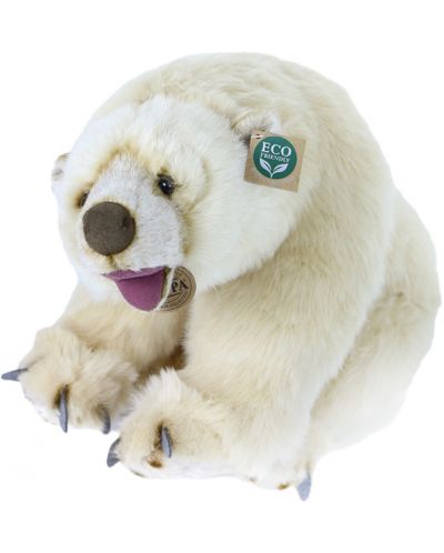 Плюшена играчка Rappa Еко приятели - Полярна мечка, 43 cm - 1