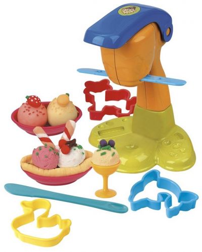 Творчески комплект PlayGo Dough – Сладоледено студио, пластилин - 2